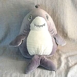 Hugfun Gray 'Flip Eye' Shark Plush Toy